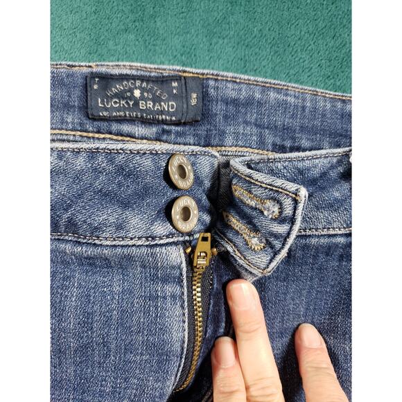 Lucky Brand Jeans Size 18 W Womens Blue Stretch Plus Mid Rise Emma Straight - Picture 6 of 14